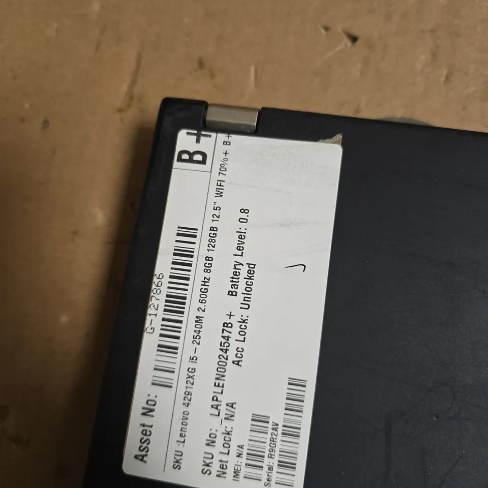 LENOVO THINKPAD LAPTOP - BLACK WITH TRACKPOINT KEYBOARD