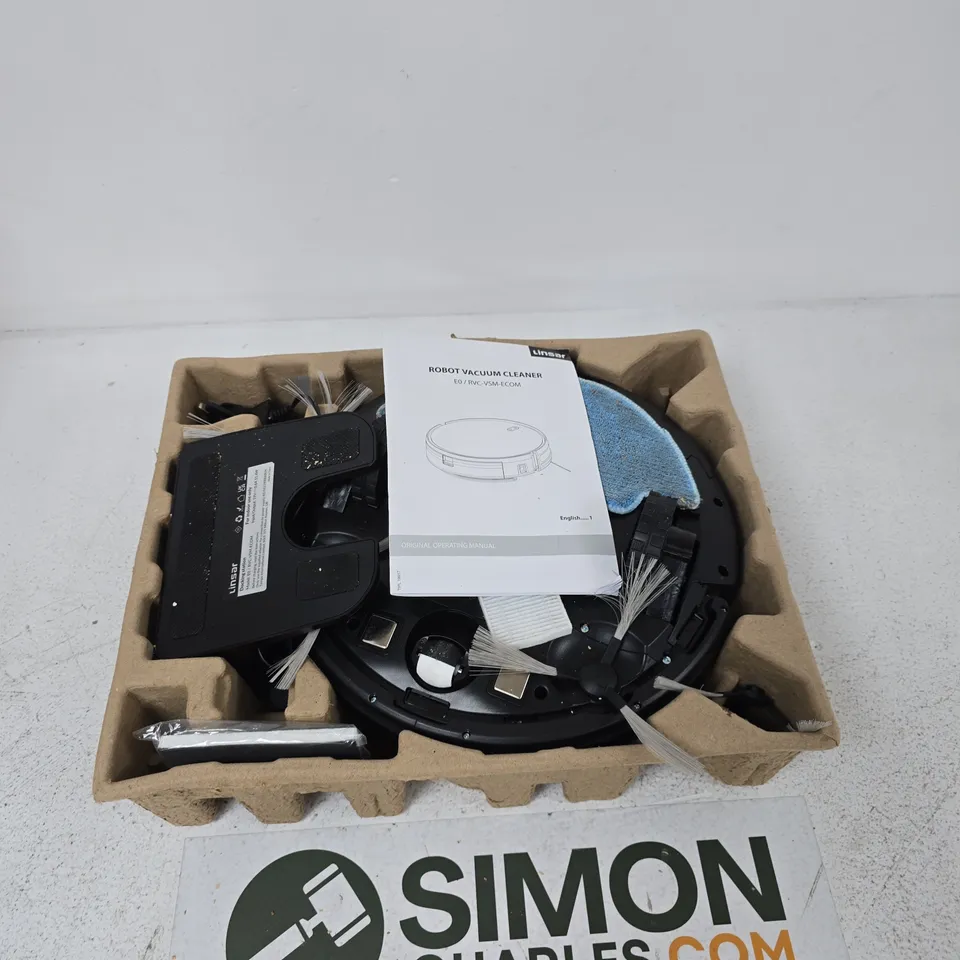 LINSAR ROBOTIC VACUUM CLEANER – BLACK (RVC-VSM-ECOM) – BOXED 