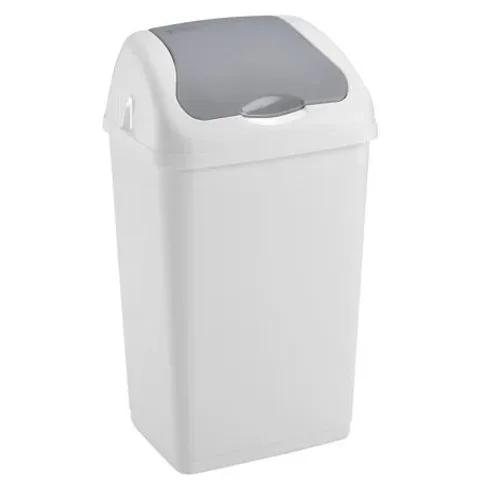 BOXED PLASTIC 35L RUBBISH BIN