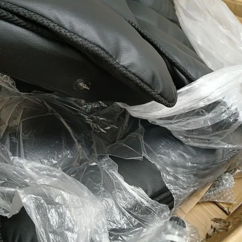 BOXED LEATHER OFFICE CHAIR 