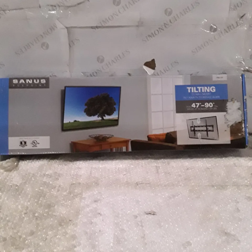 BOXED SANUS TILTING TV WALL MOUNT FOR 47-90" TV'S- F58C2-B2