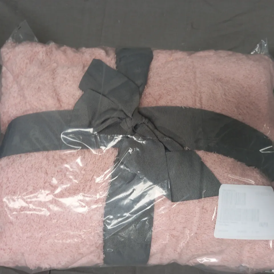 BOXED COZEE HOME SOFT SHERPA OVERSIZED LOUNGE HOODIE - VINTAGE ROSE SHORT