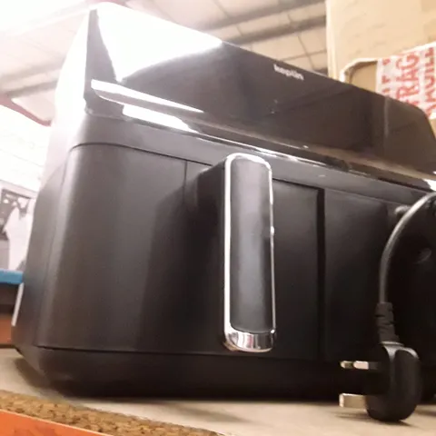 UNBOXED KEPLIN AIR FRYER WITH DUAL COOKING ZONES BLACK COLOUR