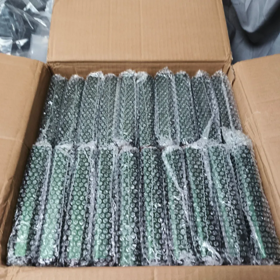 BOX OF APPROXIMATELY 40 STAINLESS STEEL PILL BOXES GREEN