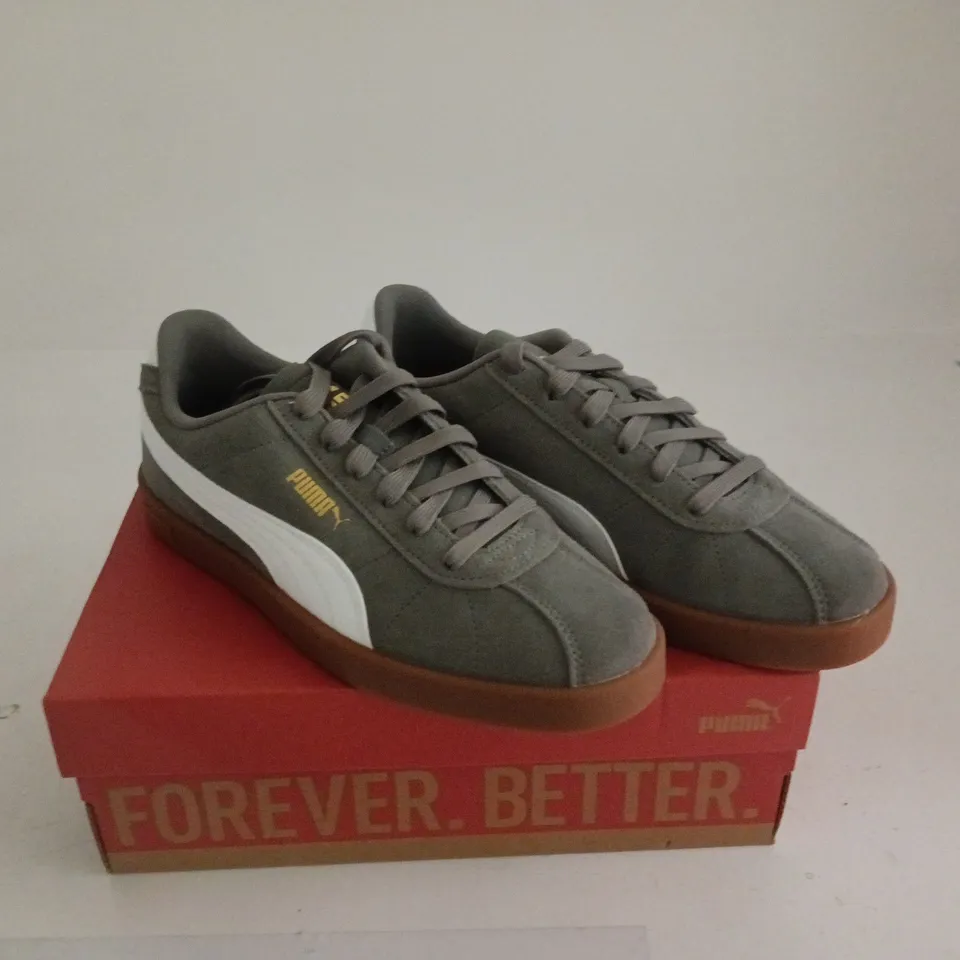 PUMA CLUB II CAST IRON PUMA WHITE UK 6 BOXED