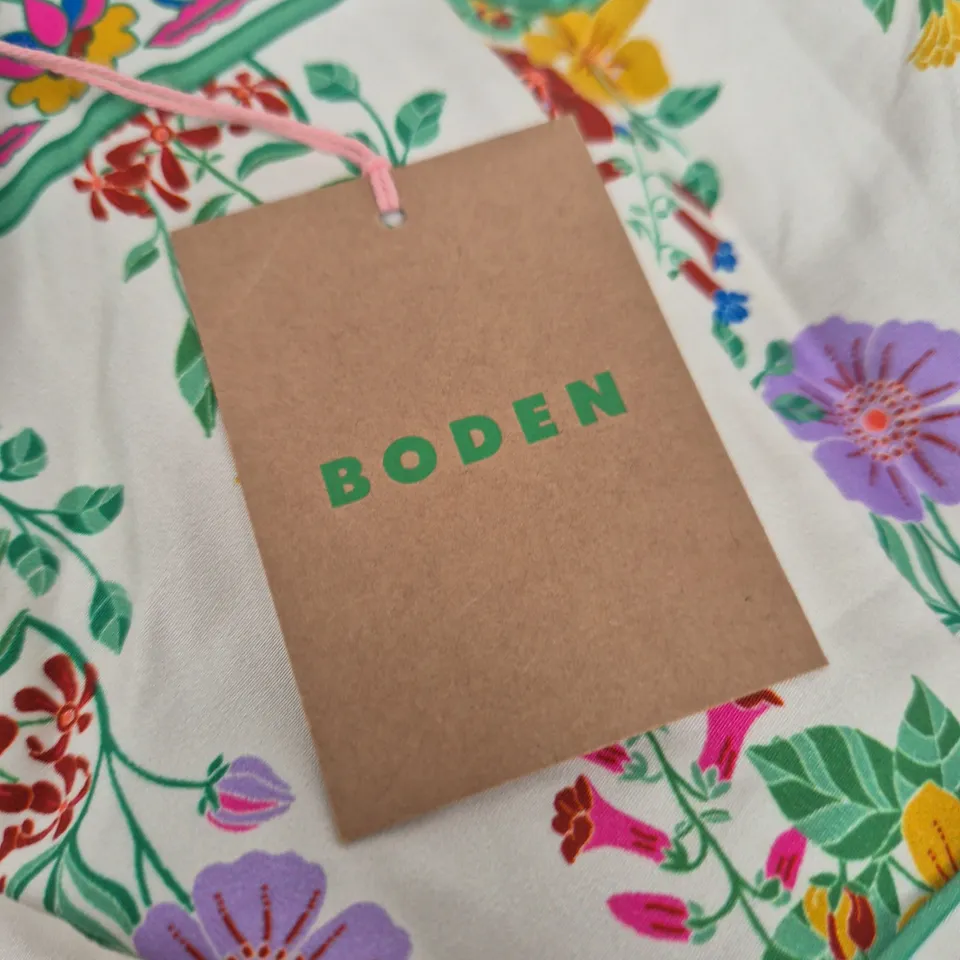 BODEN SQUARE NECK OCCASION DRESS – UK 20R, FLORAL PRINT