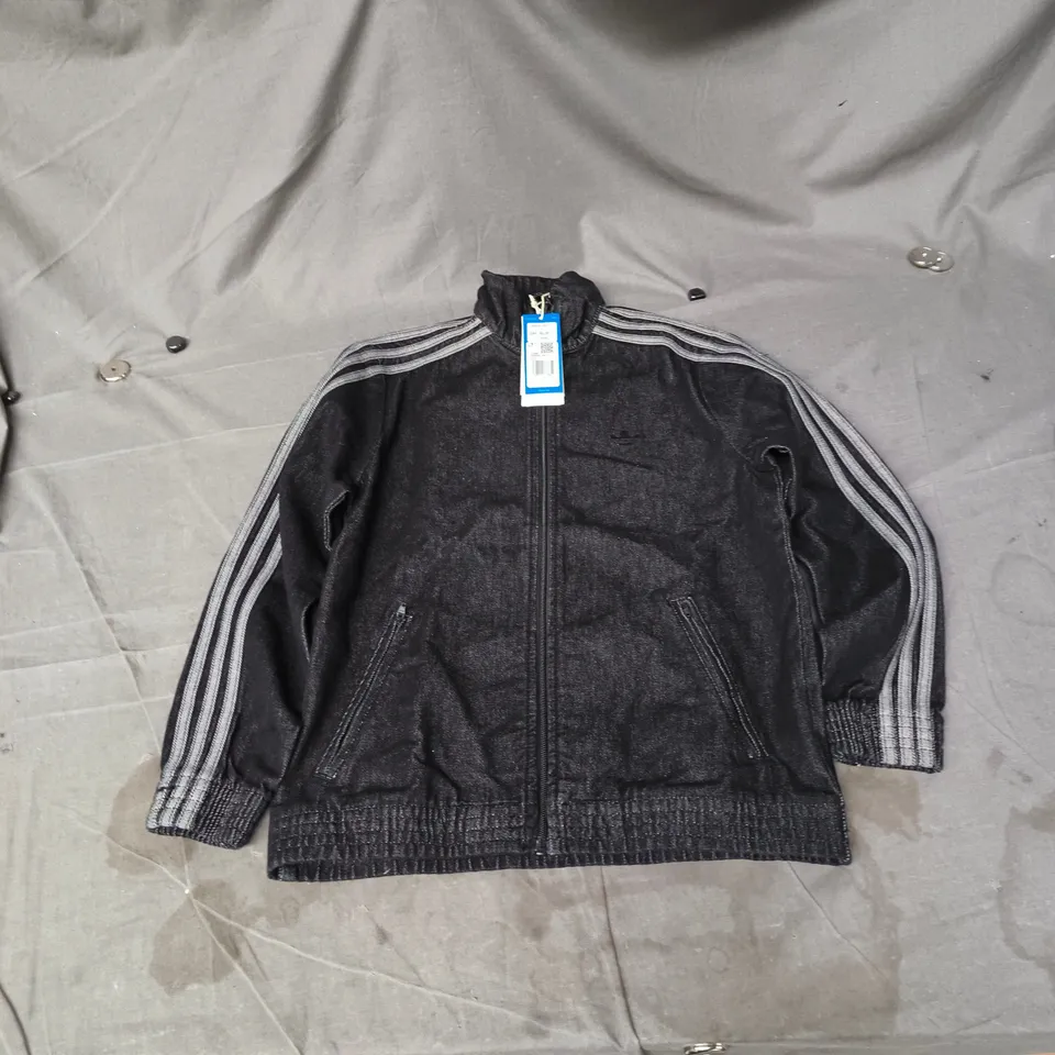 ADIDAS FIREBIRD DEN TT JACKET – BLACK, KIDS UK 11-12