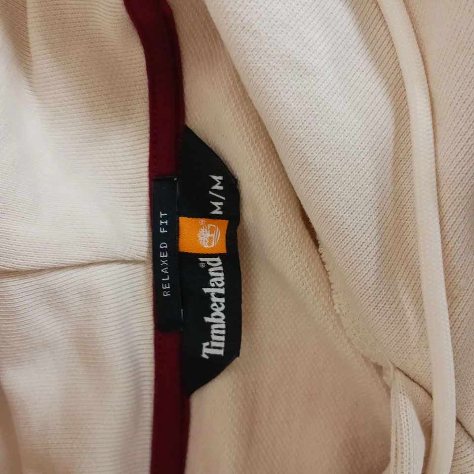 TIMBERLAND RELAX TO FIT BEIGE HOODIE SIZE M/M