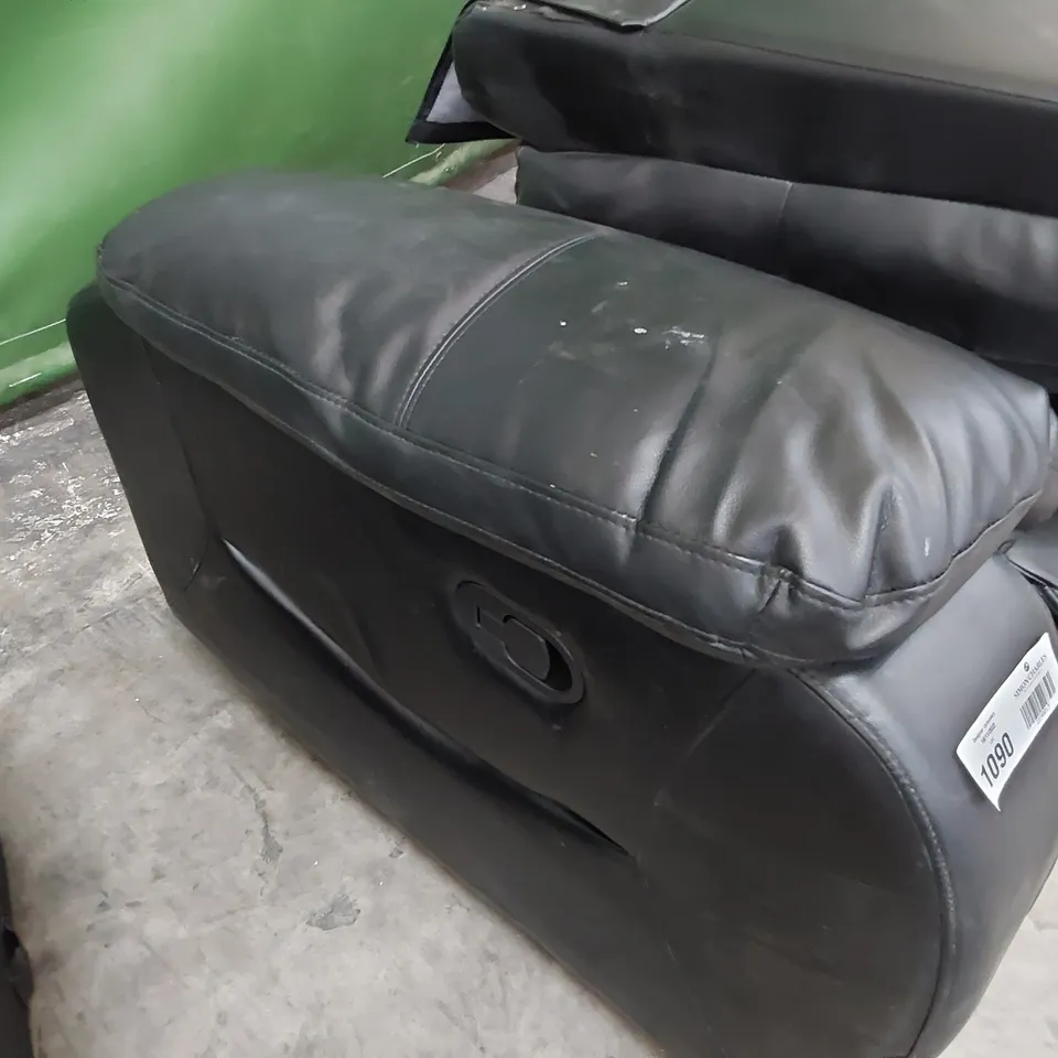 THREE ASSORTED BASES, TWO SEATER MANUAL RECLINING & 2 × CORNER BASES