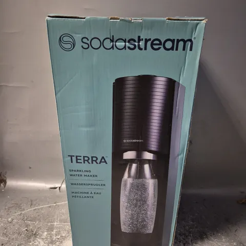 BOXED SODA STREAM TERRA SPARKLING WATER MAKER
