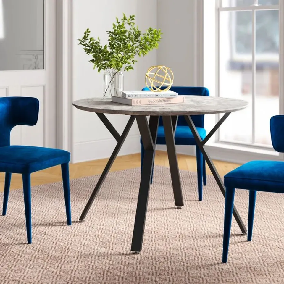 BOXED ALAYNA DINING TABLE - MEDIUM OAK EFFECT (1 BOX)