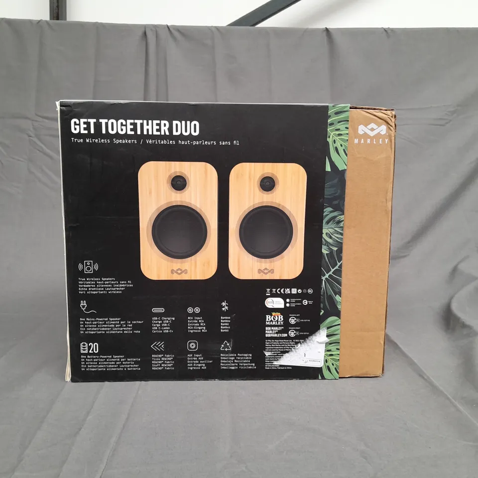 BOXED HOUSE OF MARLEY GET TOGETHER DUO SPEAKERS