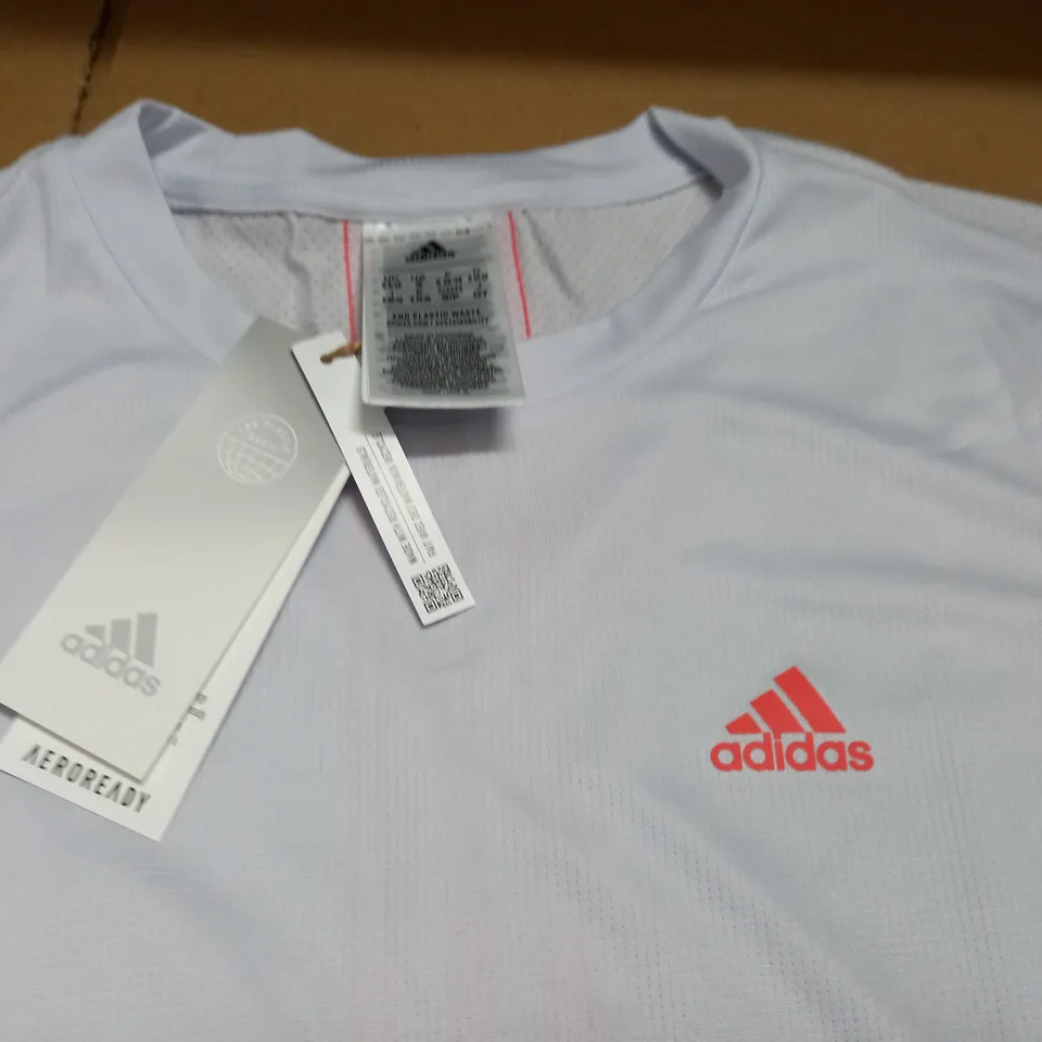 ADIDAS WHITE T-SHIRT - UK S