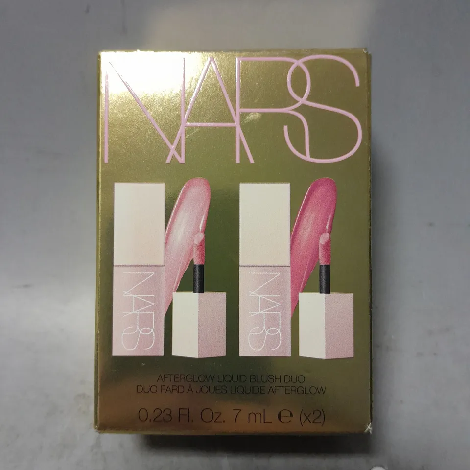 BOXED NARS AFTERGLOW LIQUID BLUSH DUO 2 X 7ML #ORGASM & BUBBLY 