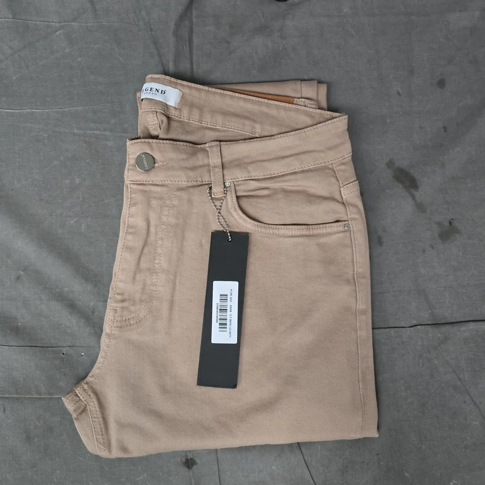 LEGEND SLIM FIT JEANS 2.0 IN BEIGE SIZE 34/34
