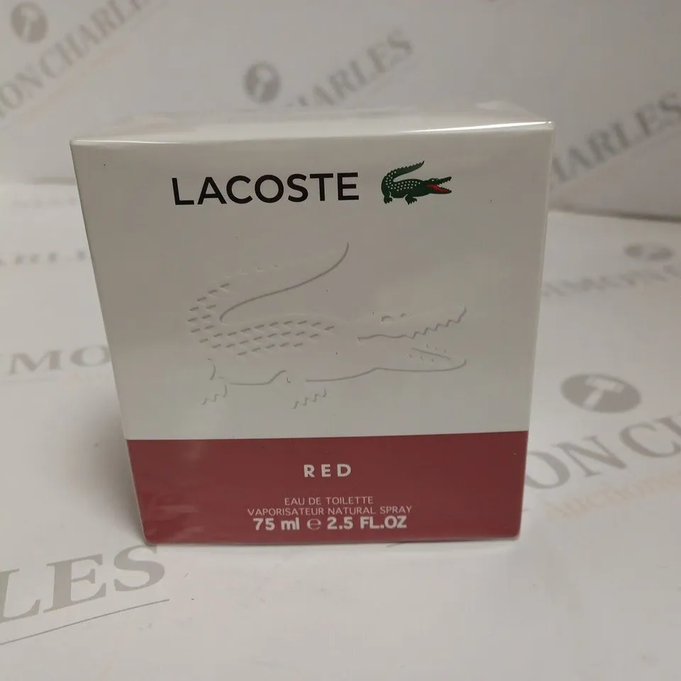 BOXED AND SEALED LACOSTE RED EAU DE TOILETTE 75ML