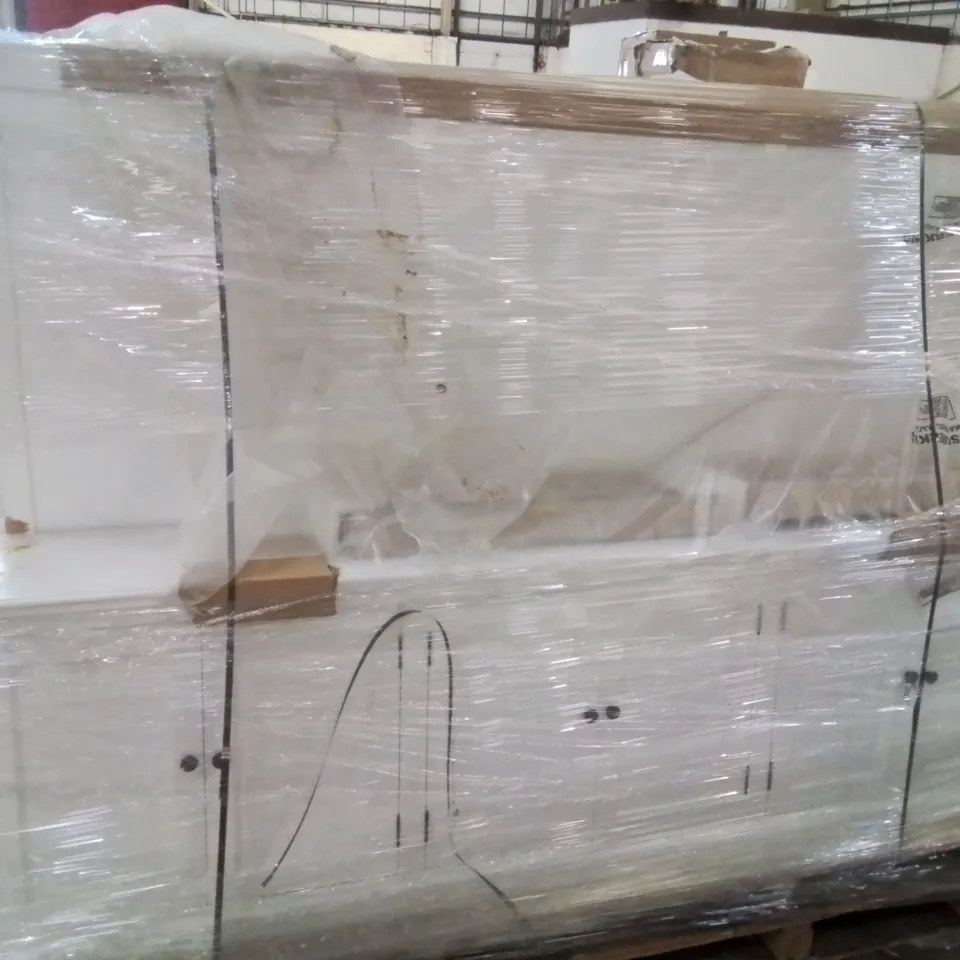 GEROLD DISPLAY CABINET - WHITE (2 BOXES)