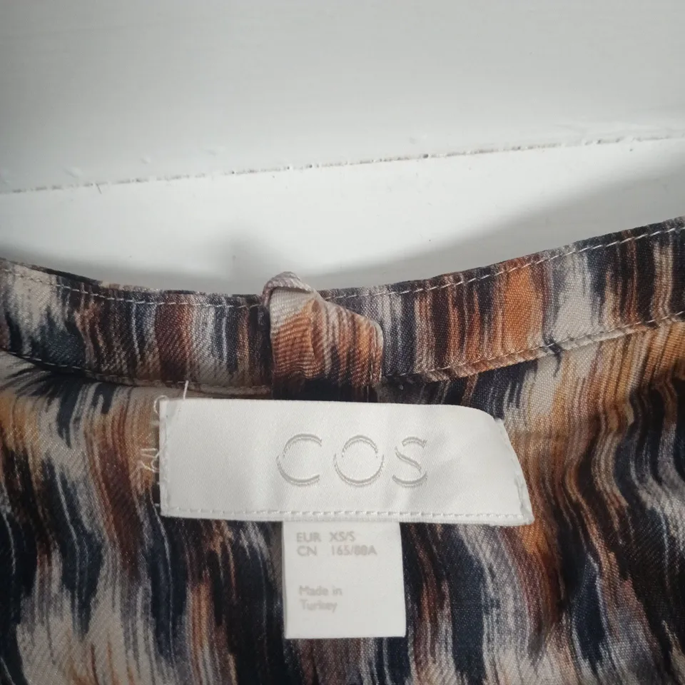 COS LEOPARD PRINT DRESS – UK 6-8 (EU XS/S) – MADE IN TURKEY