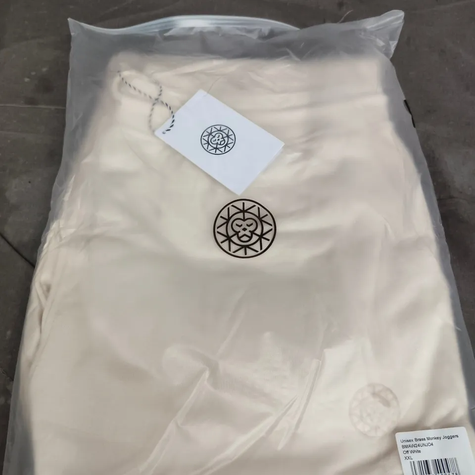 BRASS MONKEY JOGGERS – UNISEX, OFF WHITE, XXL