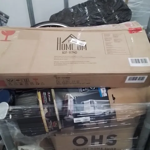 PALLET CONTAINING VARIOUS ASSORTED INCOMPLETE EXERCISE EQUIPMENT AND OTHER HOUSEHOLD ITEMS