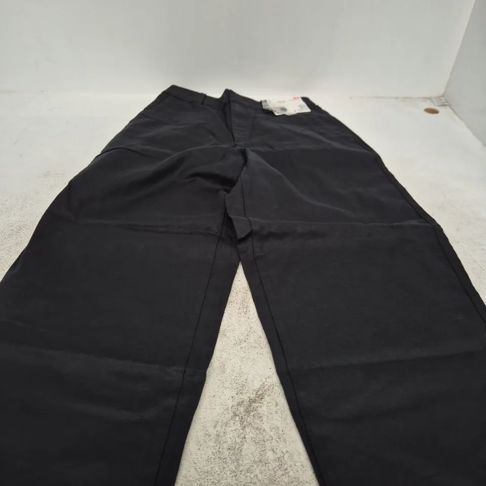 UNIQLO WOMEN’S LINEN COTTON TAPERED TROUSERS – SIZE S