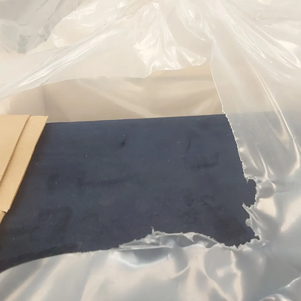 BAGGED 3FT SINGLE MARINE BLUE VELVET DIVAN BASE