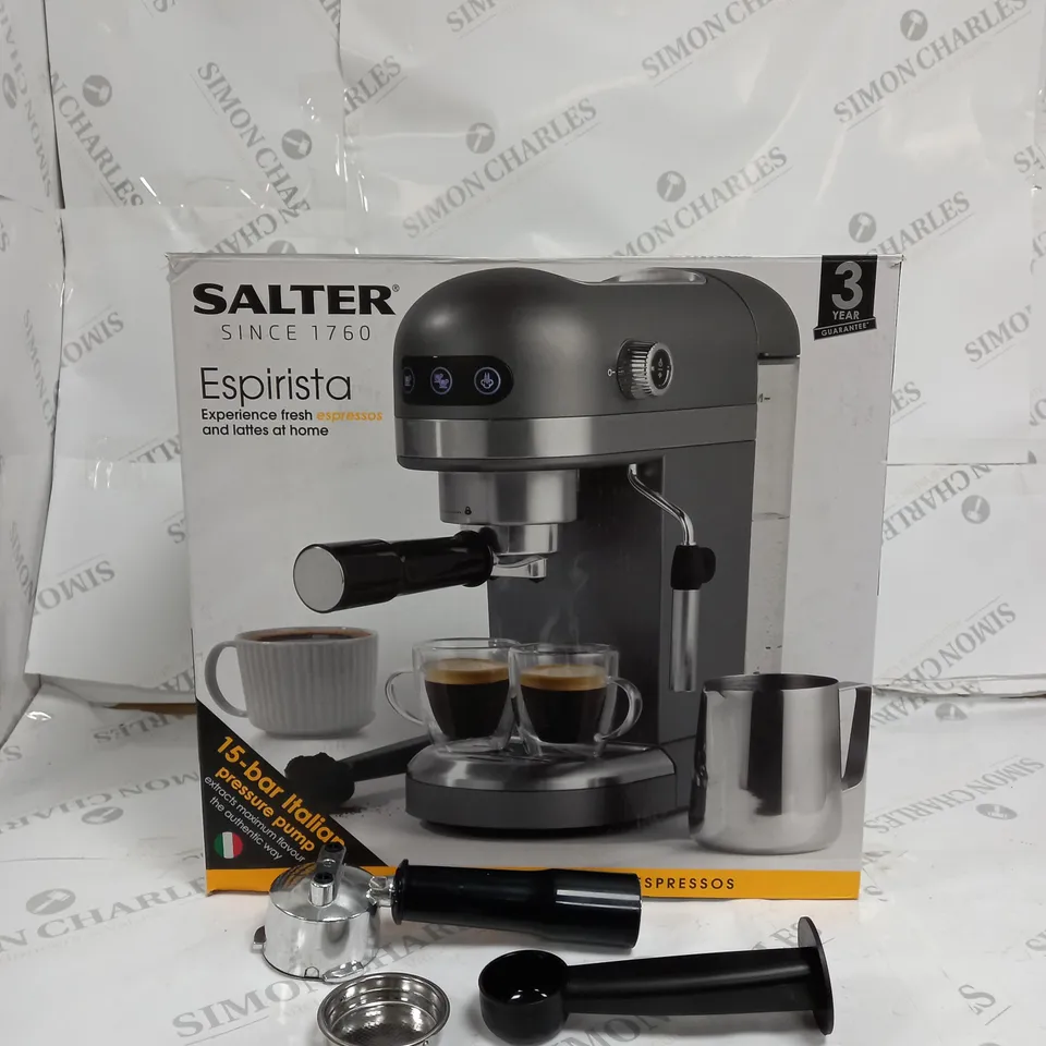 BOXED SALTER ESPIRISTA ESPRESSO MACHINE 