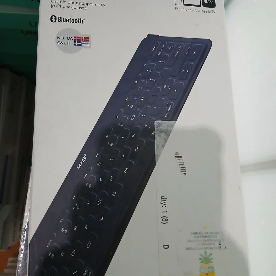 APPROXIMATELY 20 LOGITECH KEYS-TO-GO BLUETOOTH KEYBOARD – BOXED (IPHONE/IPAD/APPLE TV)