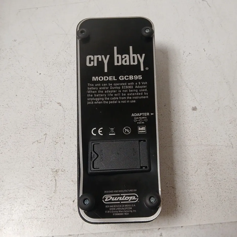 DUNLOP CRY BABY WAH PEDAL GCB95 – USED