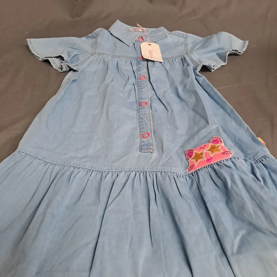 BILLIEBLUSH DENIM DRESS DOUBLE STONE - SIZE 8 KIDS