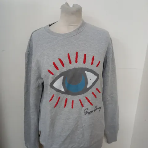SUPERDRY VINTAGE FOLK CREW SWEATSHIRT SIZE XXS