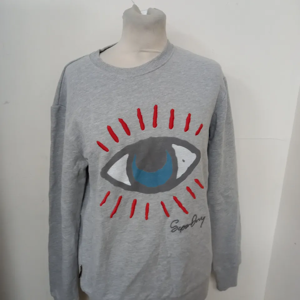 SUPERDRY VINTAGE FOLK CREW SWEATSHIRT SIZE XXS