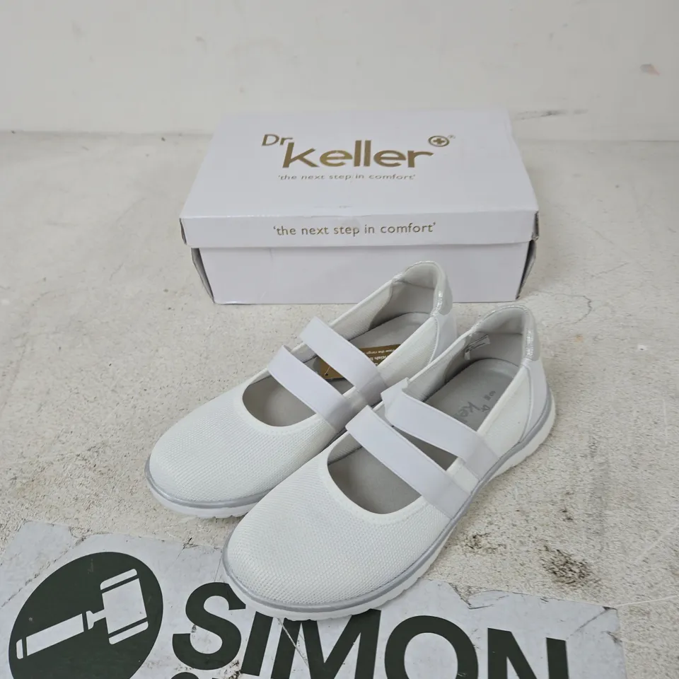 DR KELLER ANITA C0008 WHITE SHOES, UK 6