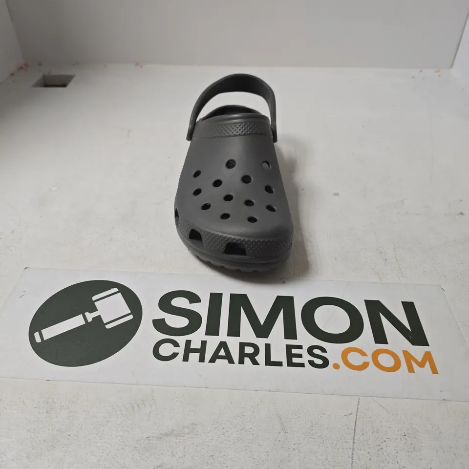 UNBOXED PAIR OF CROCS CLASSICS IN GREY - M 12