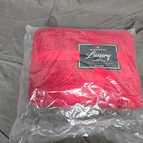 GAVENO CAVAILIA RED POP CORN THROW BLANKET 200X240CM 