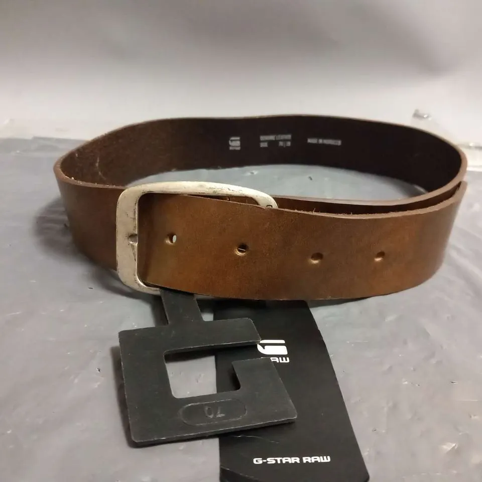 G RAW GENUINE LEATHER BELT SIZE 70/28