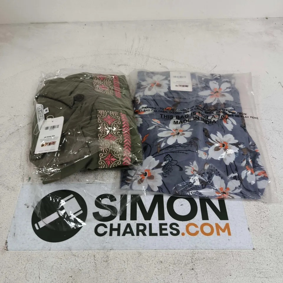 APPROXIMATELY 20 ASSORTED WOMENS CLOTHING ITEMS IN VARIOUS SIZES & STYLES