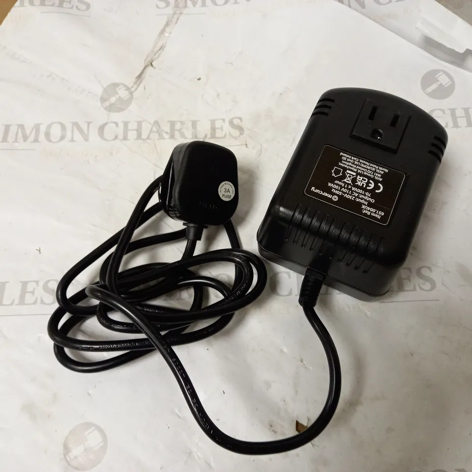 MERCURY STEP DOWN VOLTAGE CONVERTER UK2US100VA
