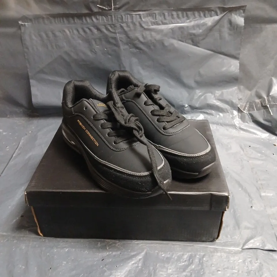 FRENCH CONNECTION BLACK TRAINER – MEN'S FOOTWEAR UK 4