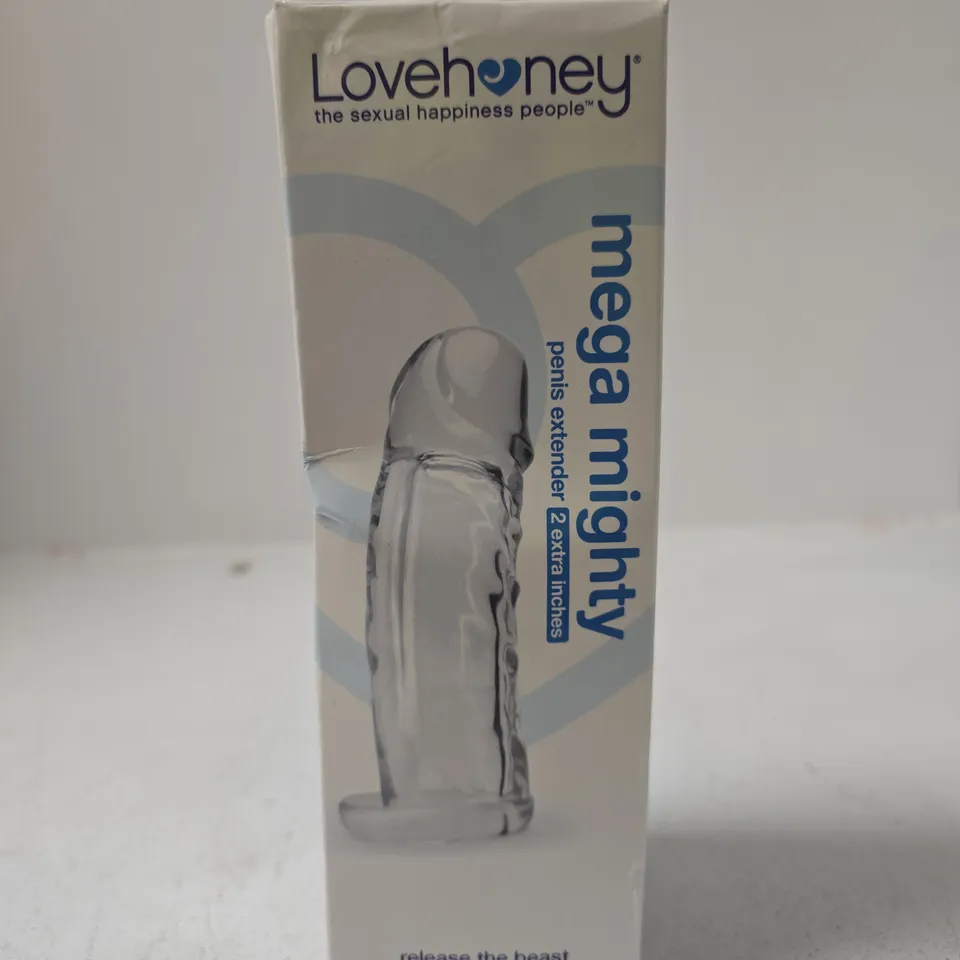 SEALED LOVEHONEY MEGA MIGHTY PENIS EXTENDER – 2 EXTRA INCHES