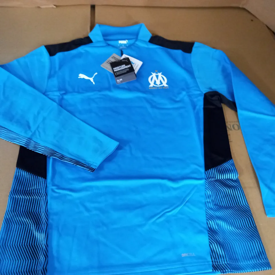 DROIT AU BUT BLUE LONG SLEEVE TOP - EU L