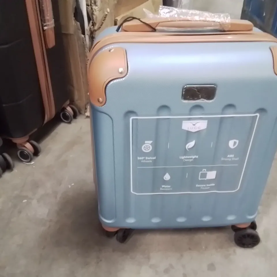 SMALL CABIN BAG BLUE & BROWN