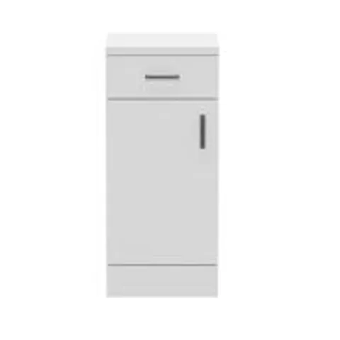 BRAND NEW BOXED LECICO TRADE 350 F/S 1-DOOR, 1-DRAWER BATHROOM CABINET - WHITE