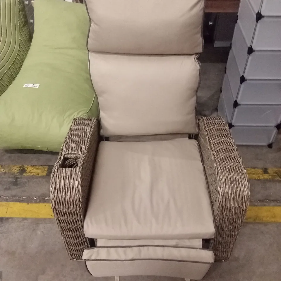 ESSENCE RECLINER PATIO CHAIR WITH CUSHION