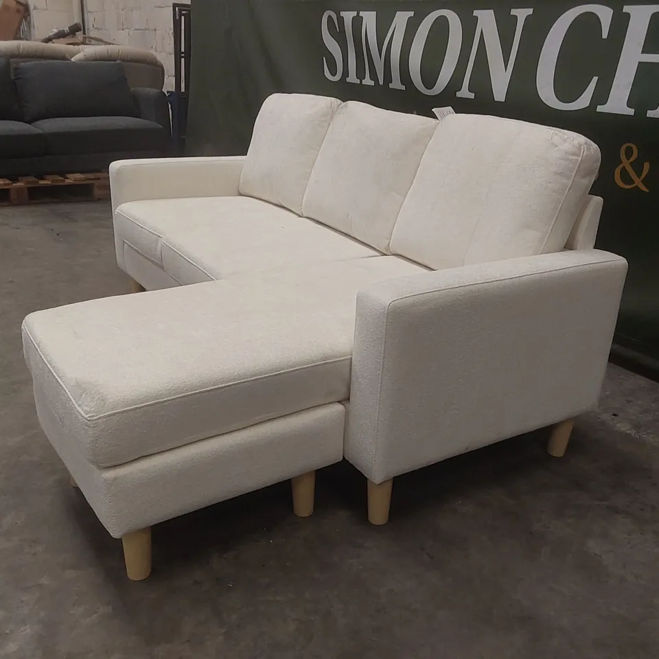 QUALITY DESIGNER FABRIC UPHOLSTERED CORNER SOFA