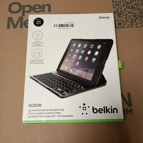 BOXED BELKIN QODE ULTIMATE KEYBOARD PRO CASE FOR IPAD AIR 2 (MISSING PART)