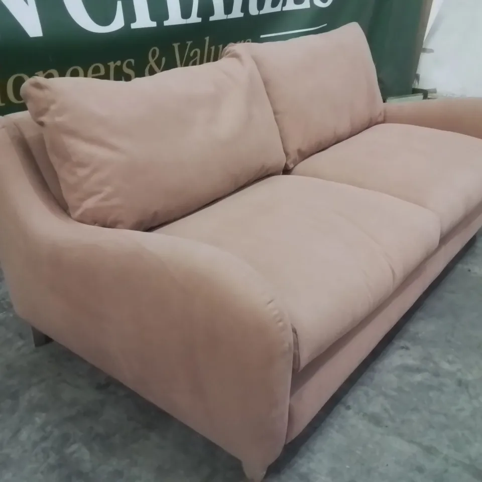 QUALITY DESIGNER EX SHOWROOM 3 SEATER FABRIC SOFA