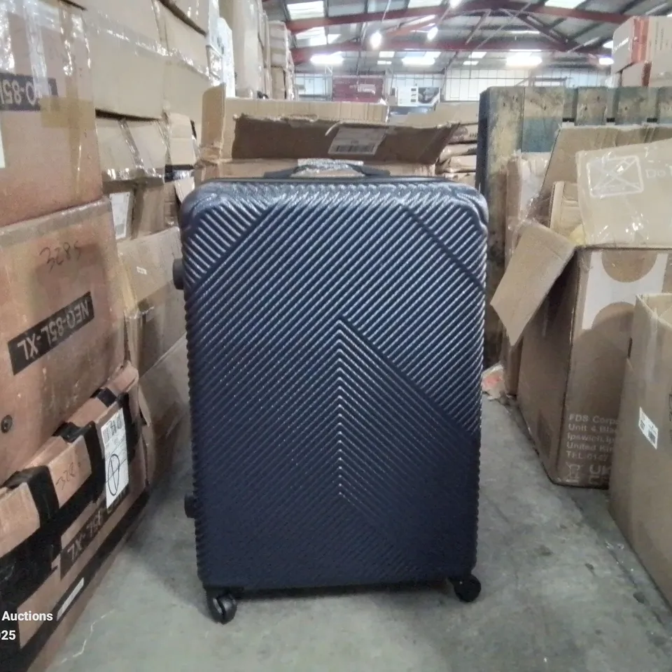 BOXED NEO BLUE HARD SHELL LUGGAGE SUITCASE