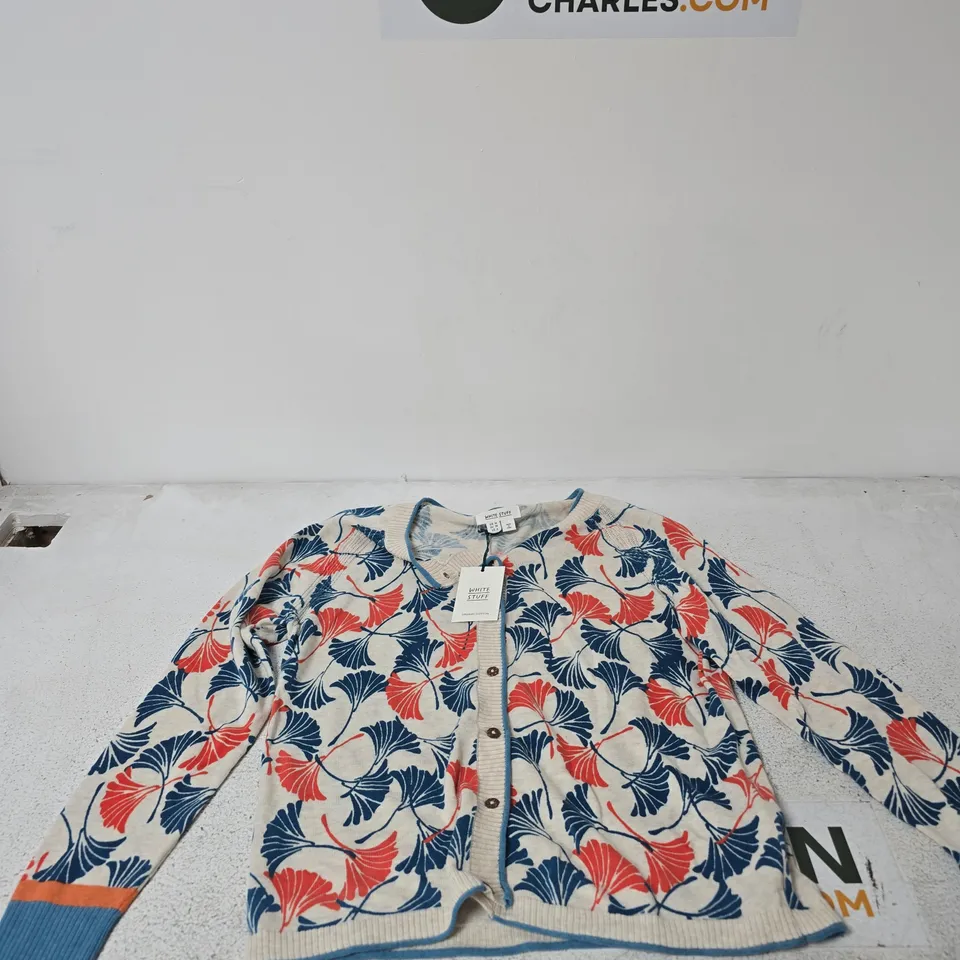 WHITE STUFF WOMEN'S CARDIGAN – FLORAL PRINT, UK 10