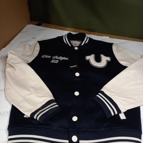 TRUE RELIGION VARSITY JACKET SIZE S